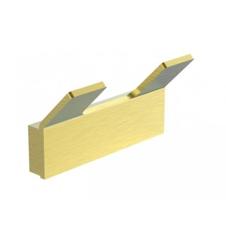 Двойной крючок для ванной Wonzon & Woghand Lotte WW-8325-BG брашированное золото